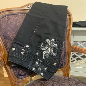 Miss Me Black Boot Cut Size 26